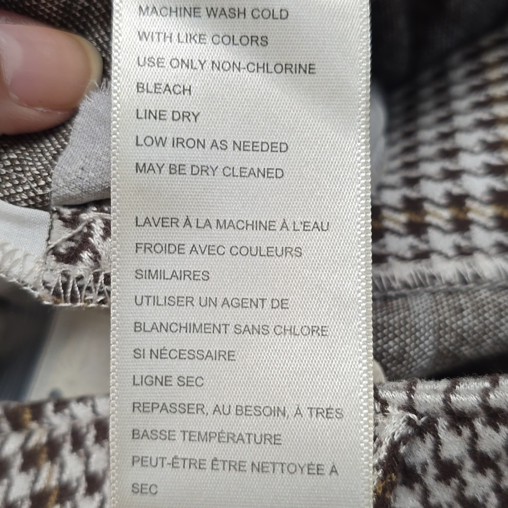 {Free People} NWT Molly Slim Plaid Pants - Size 8 - Picture 16 of 17